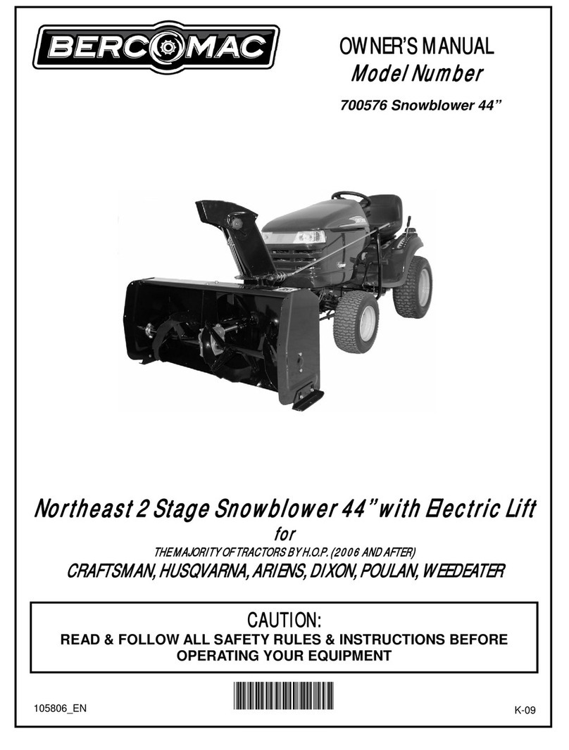 Bercomac Northeast 700576 User manual