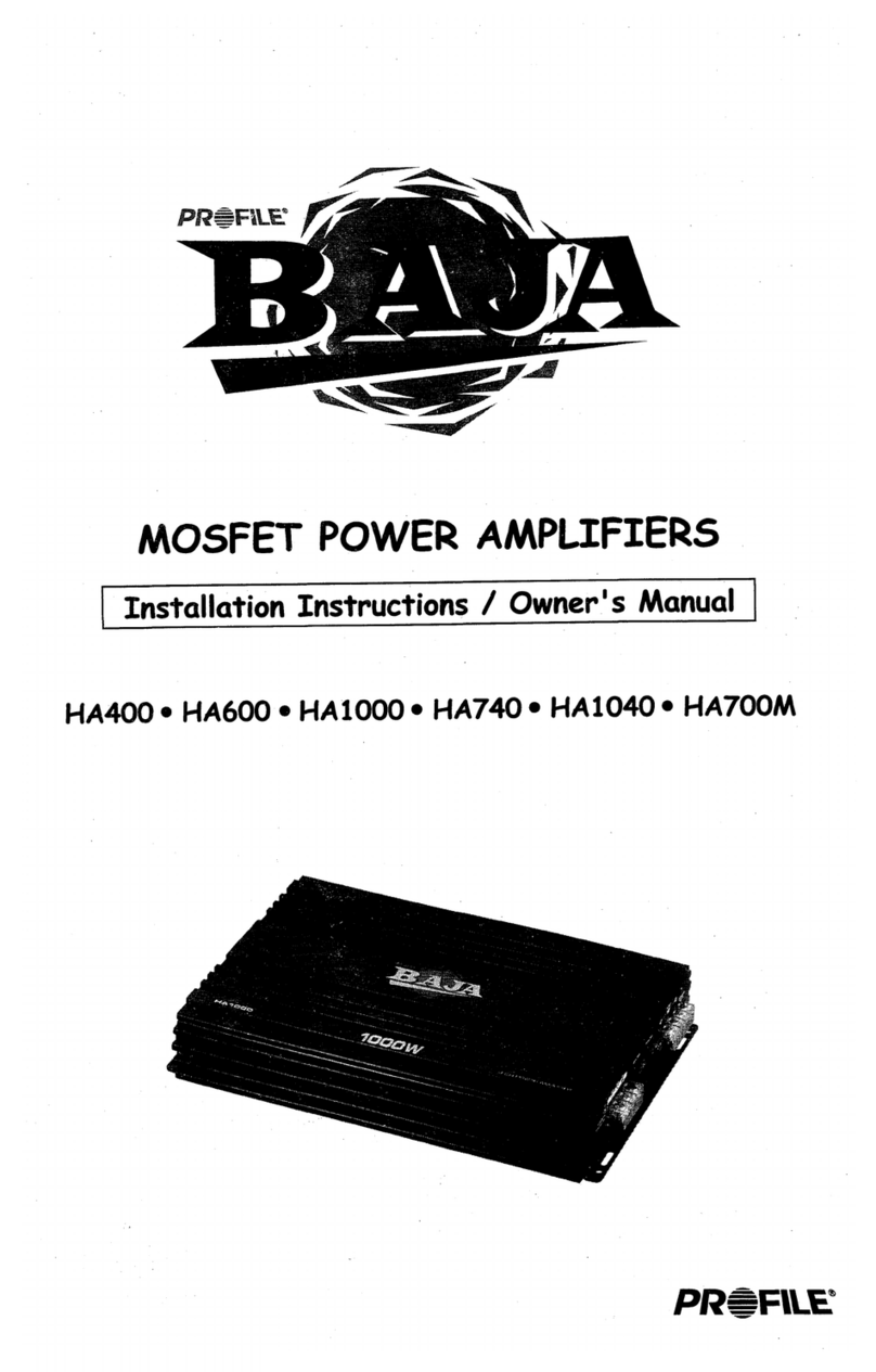 Baja HA400 Installation and owner's manual