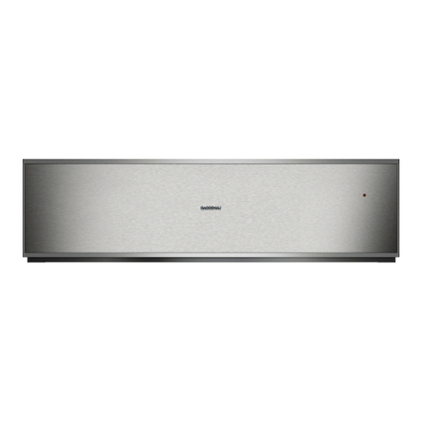 Gaggenau WS 463 User manual