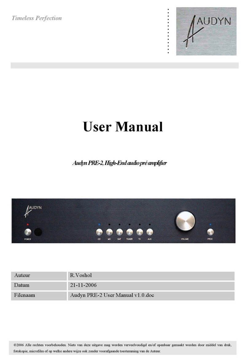 Audyn PRE-2 user manual