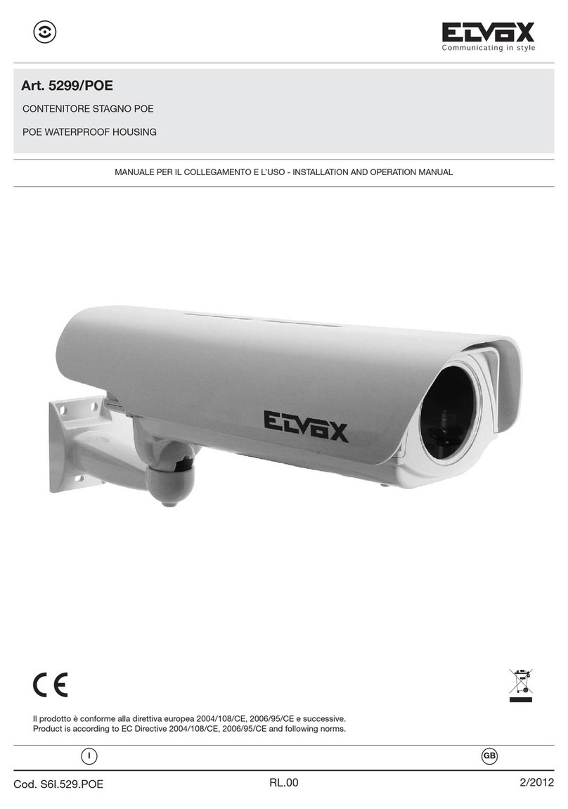 Elvox 5299/POE Installation and operation manual