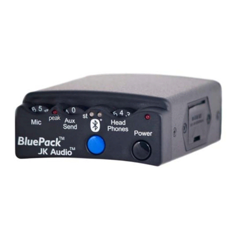 JK Audio BluePack User manual
