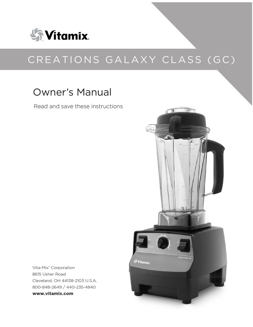 Vitamix Creations Galaxy Class GC owner's manual