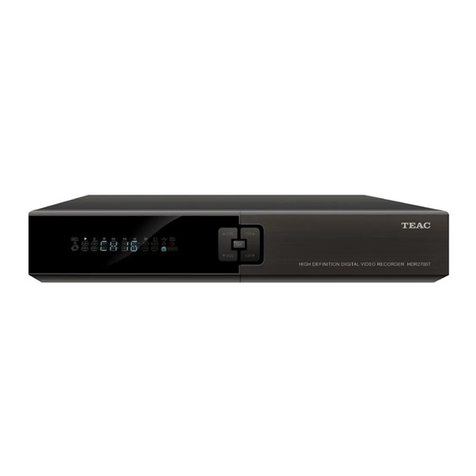 Teac HDR2700T User manual