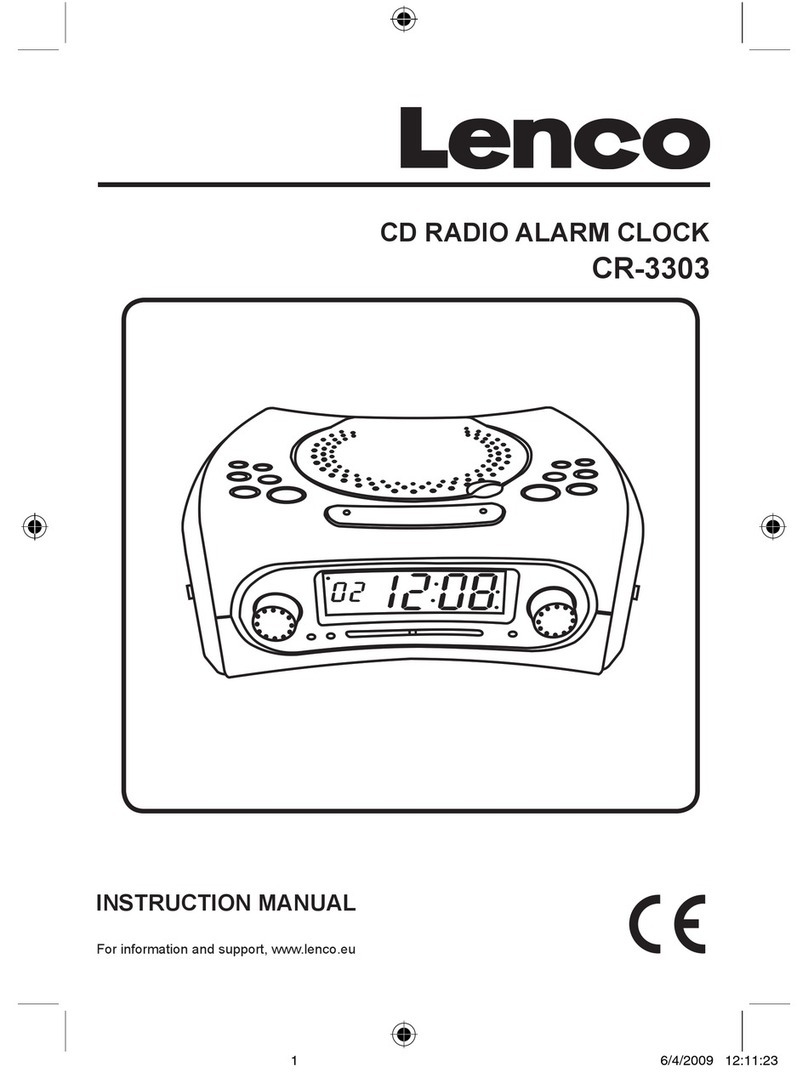 LENCO CR-3303 instruction manual