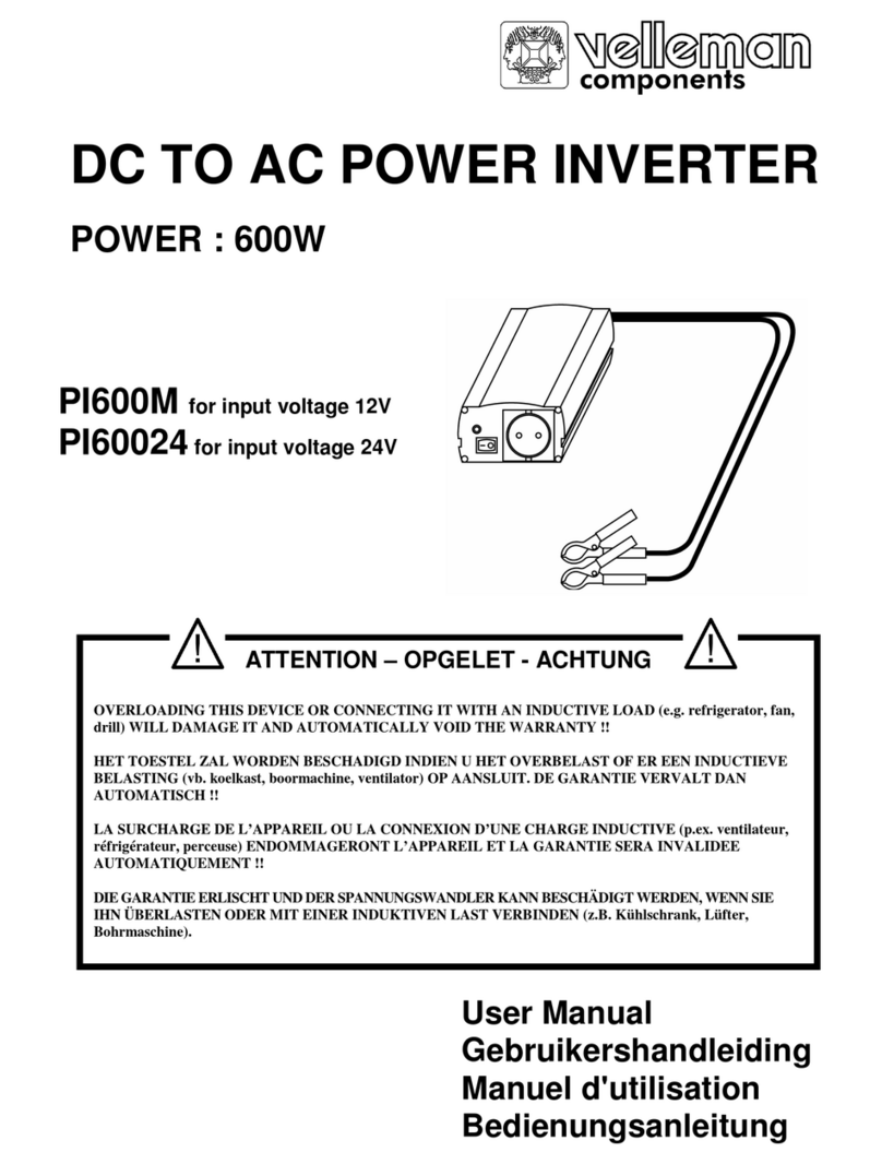 Velleman PI600M User manual
