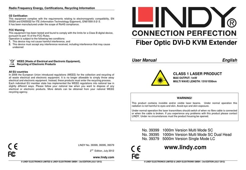 Lindy 39399 User manual Lindy 39399 User manual