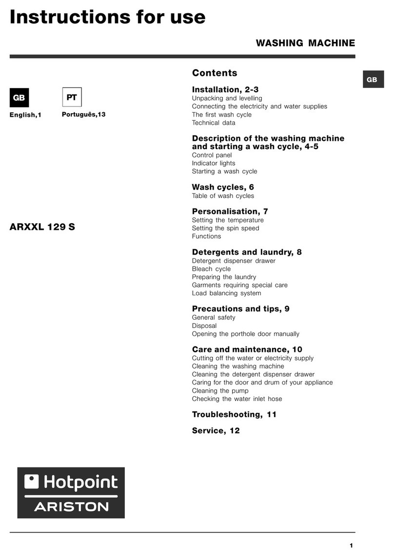 Hotpoint Ariston ARXXL 129 S Instructions for use