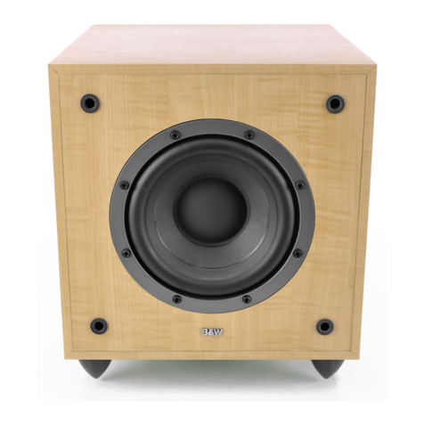 Bowers & Wilkins ASW300 Owner's manual and warranty