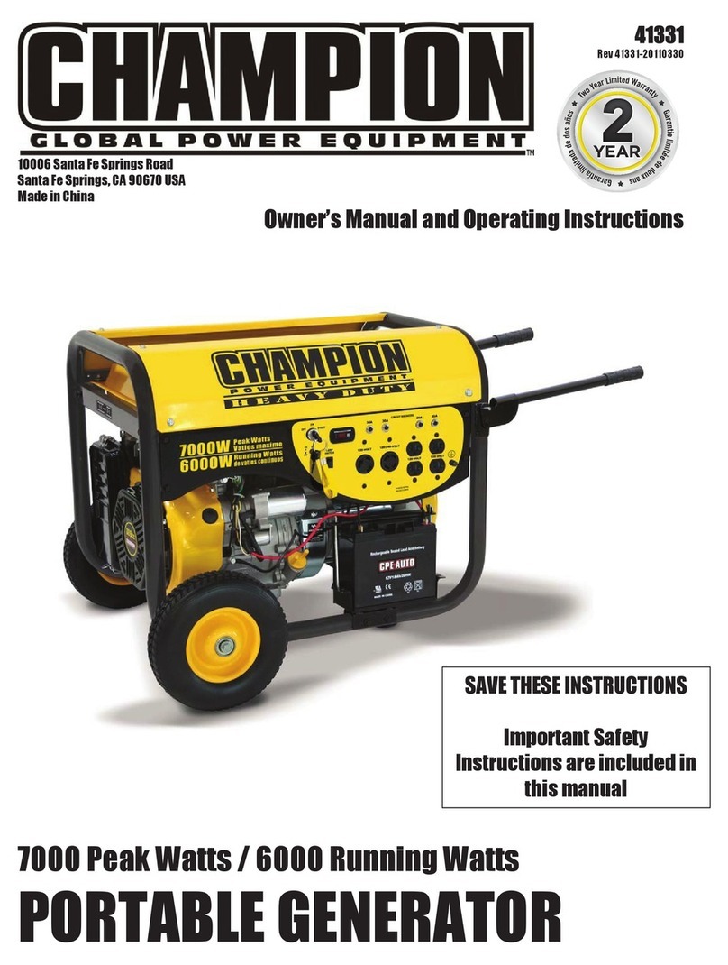 Champion Power Equipment 41331 Owner's Manual and Operating Instructions