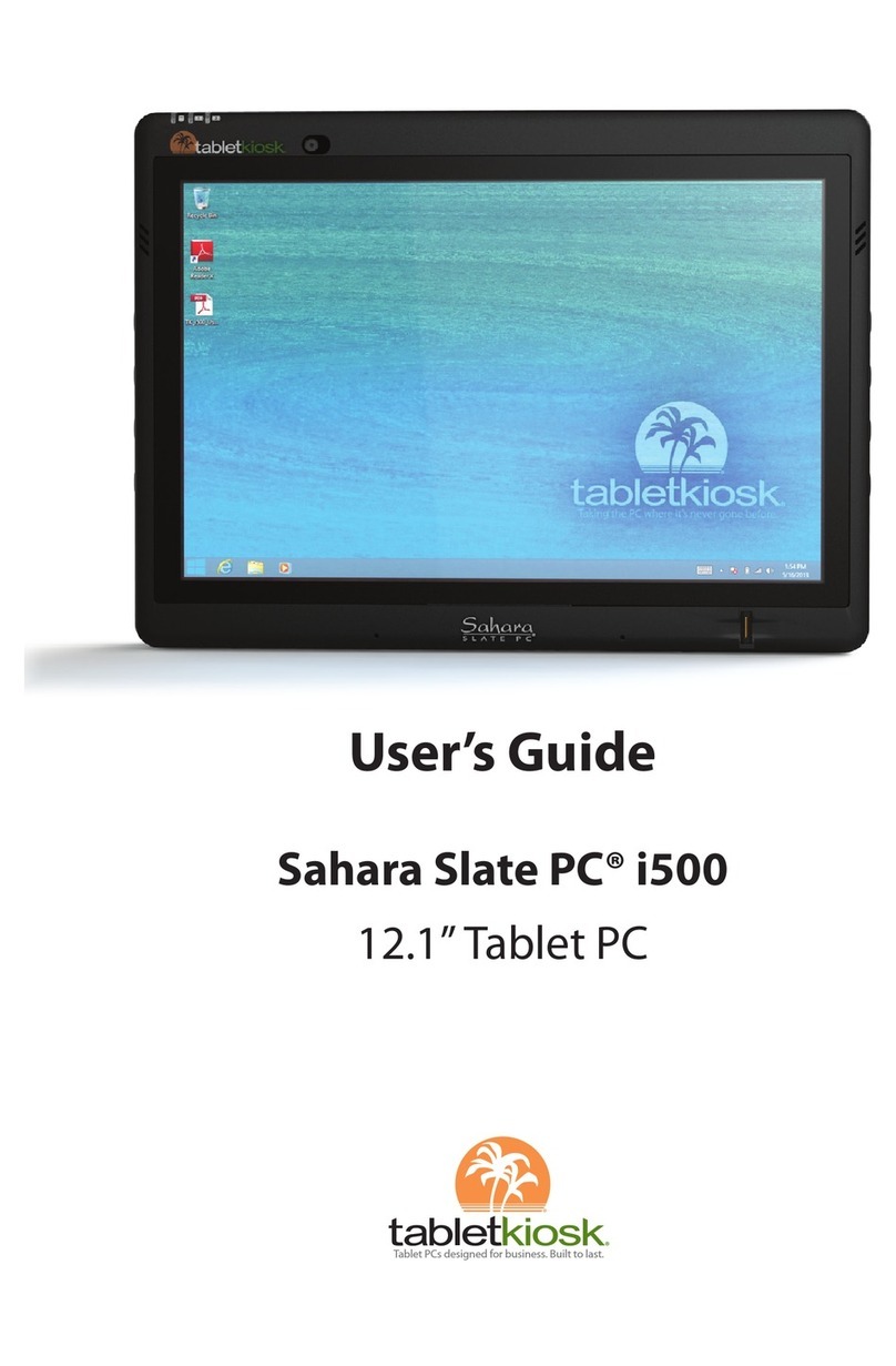 TabletKiosk Sahara Slate PC i500 user guide