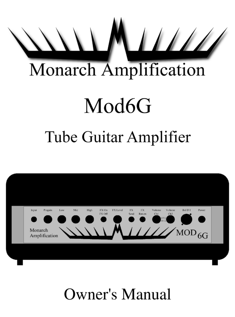 Monarch Amplification Mod6G owner's manual