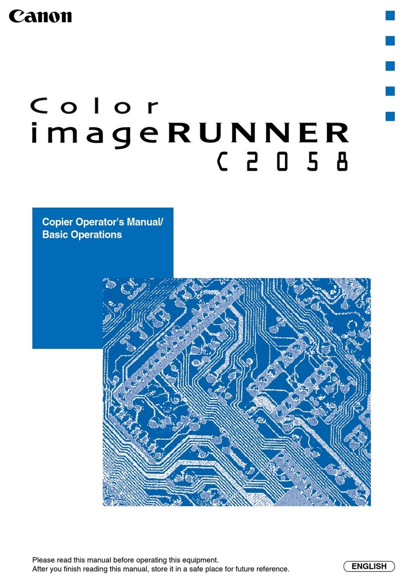 Canon Color ImageRUNNER C2058 User manual