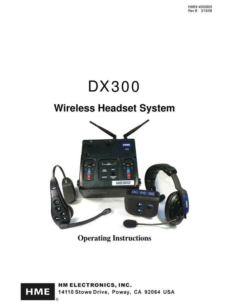 HM Electronics DX300 operating instructions