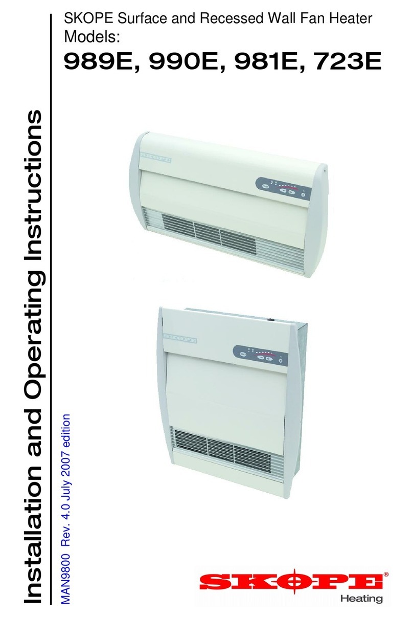 Skope 989E Installation and operating instructions