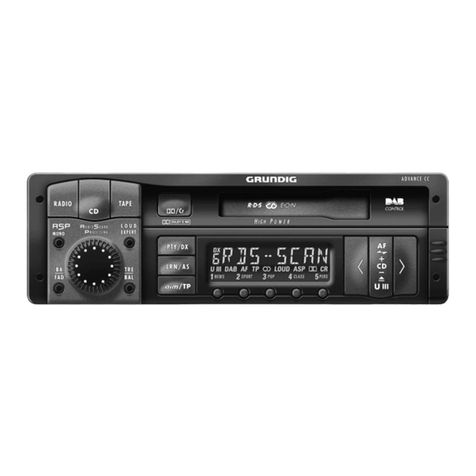Grundig Advance CC User manual