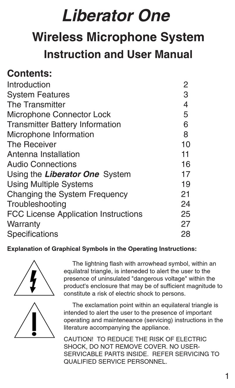 Williams Sound Liberator One Instruction and user's manual