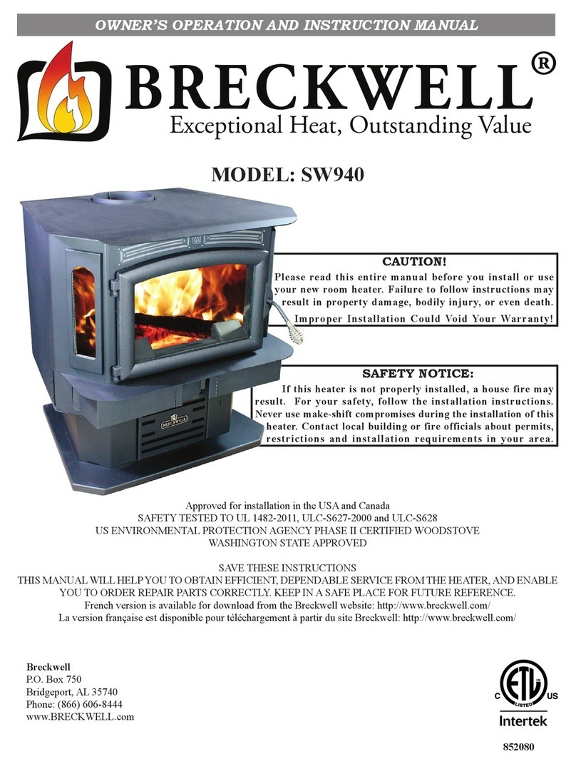 Breckwell SW940 Owner's operation and instruction manual