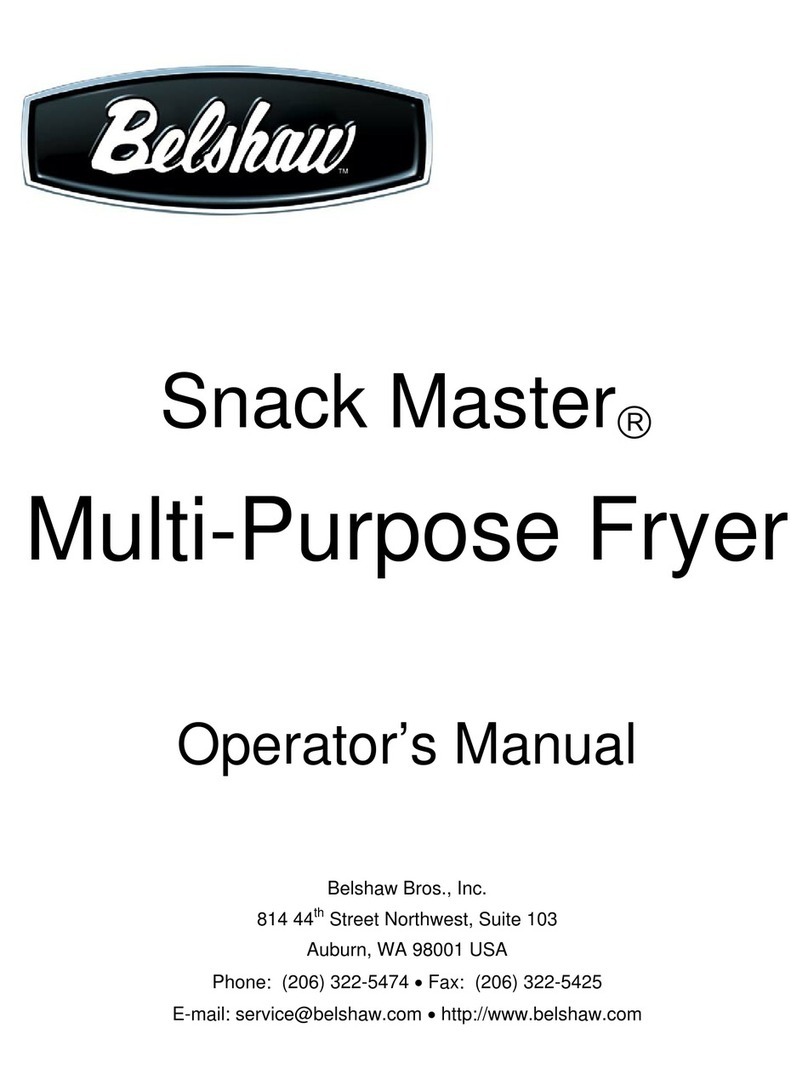 Belshaw Brothers Snack Master Operator's manual