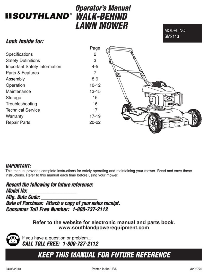 Southland SM2113 User manual