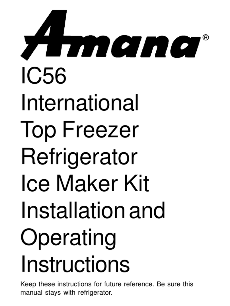 Amana IC56 Installation and operating instructions