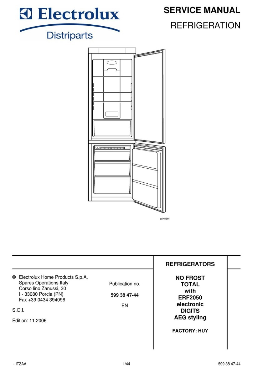 AEG Electrolux REFRIGERATION User manual