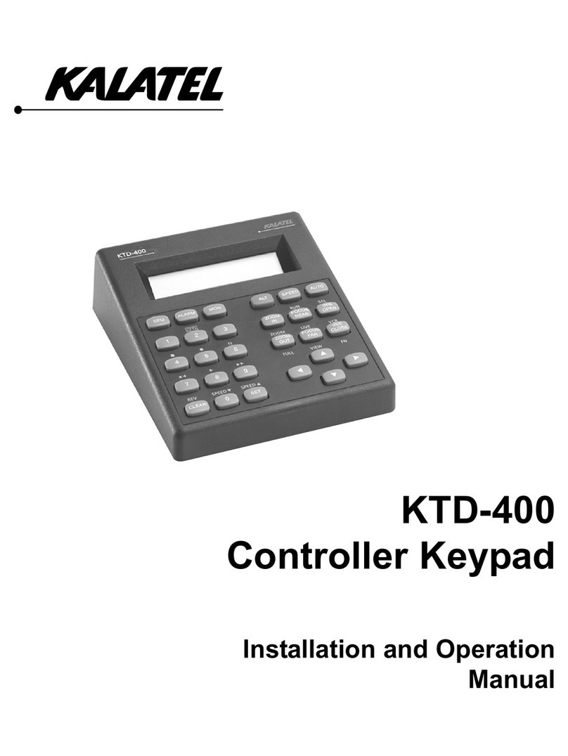 KALATEL KTD-400 Installation and operation manual