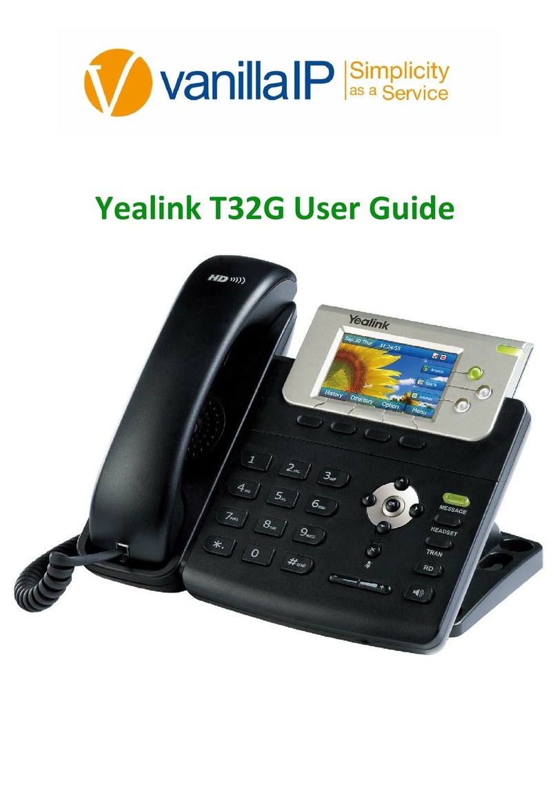 Yealink T32G User manual