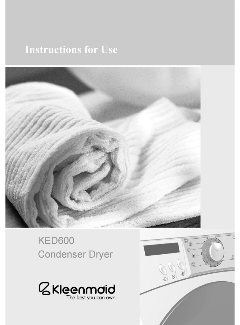 Kleenmaid KED600 Instructions for use