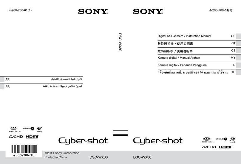 Sony Cyber-shot DSC-WX30 instruction manual