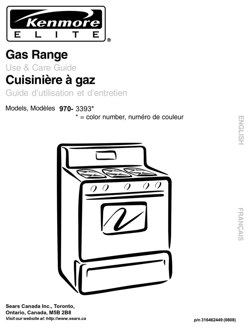 Kenmore 970-3393x User manual
