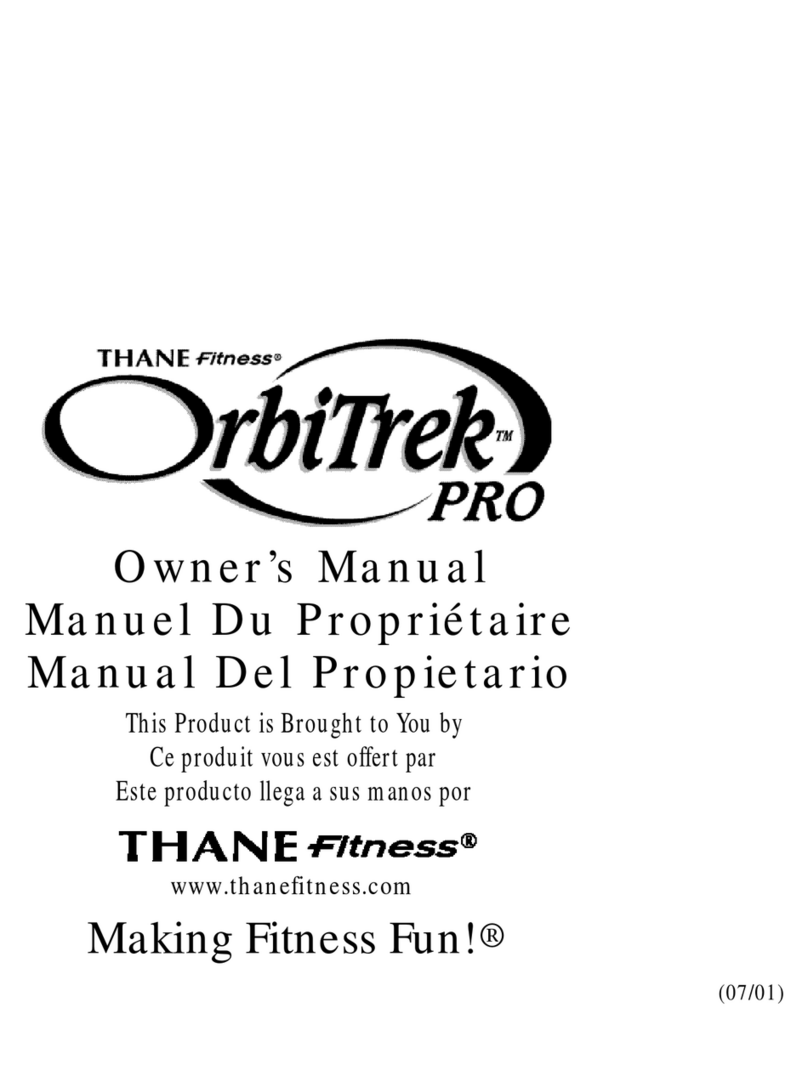 Thane Fitness OrbiTrek PRo owner's manual