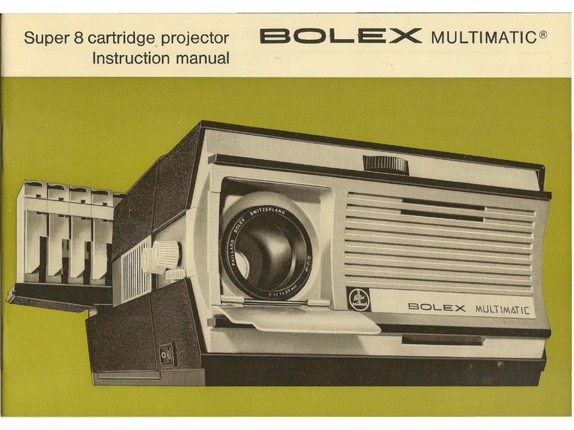 BOLEX Super 8 cartridge projector User manual