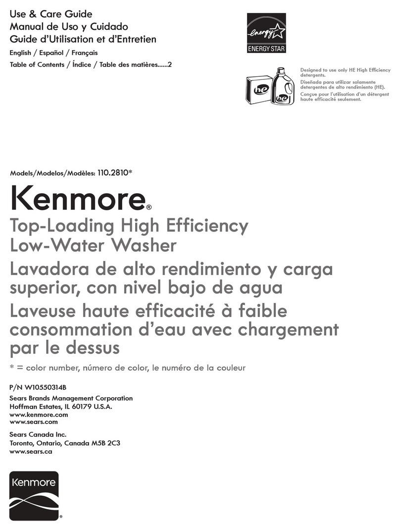 Kenmore 110.2810 User manual