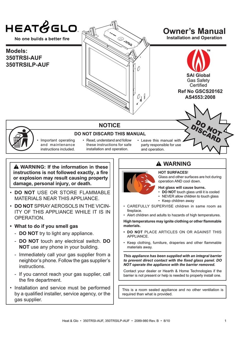 Hearth and Home Technologies 350TRSI-AUF User manual Hearth and Home Technologies 350TRSI-AUF User manual