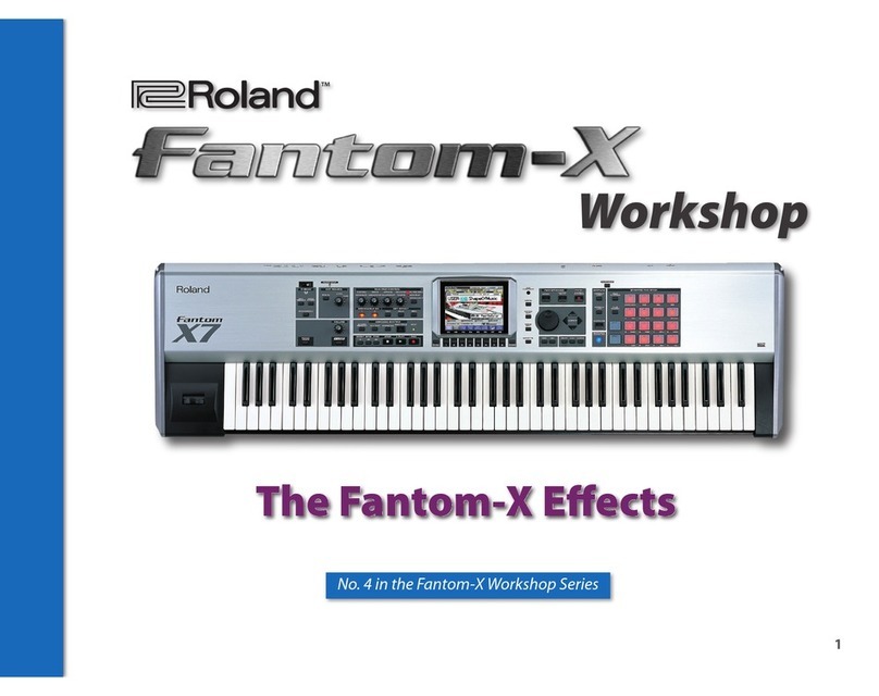 Roland Fantom-X user guide