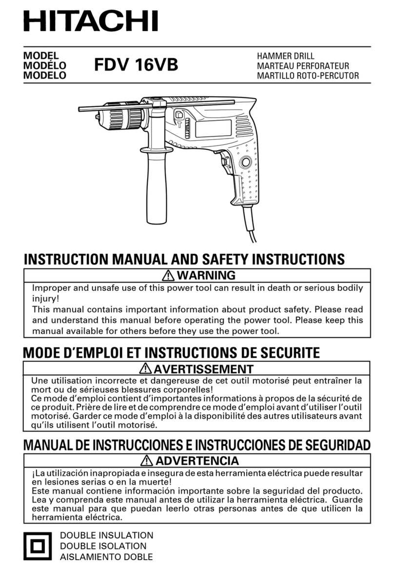 Hitachi FDV 16VB Operator's manual
