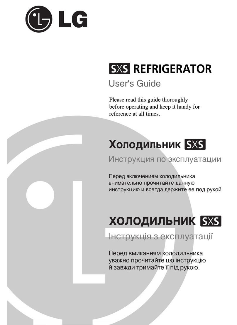 LG SXS Refrigerator user guide