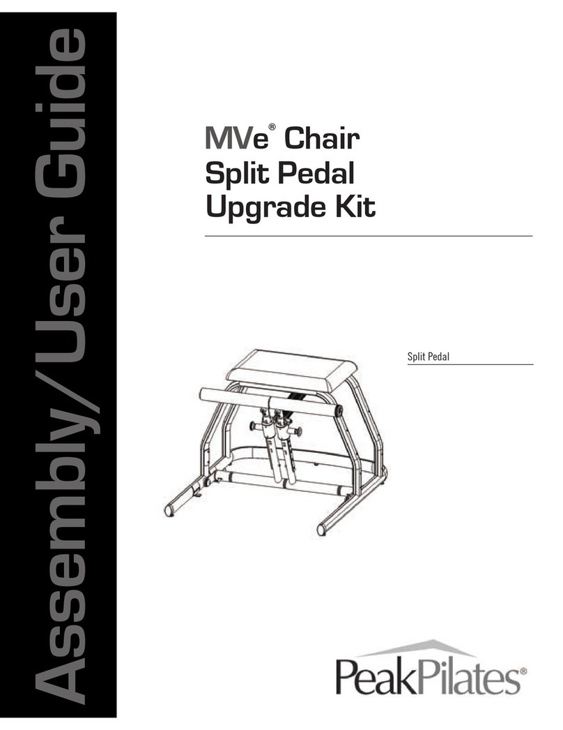 Peak Pilates MVe User manual