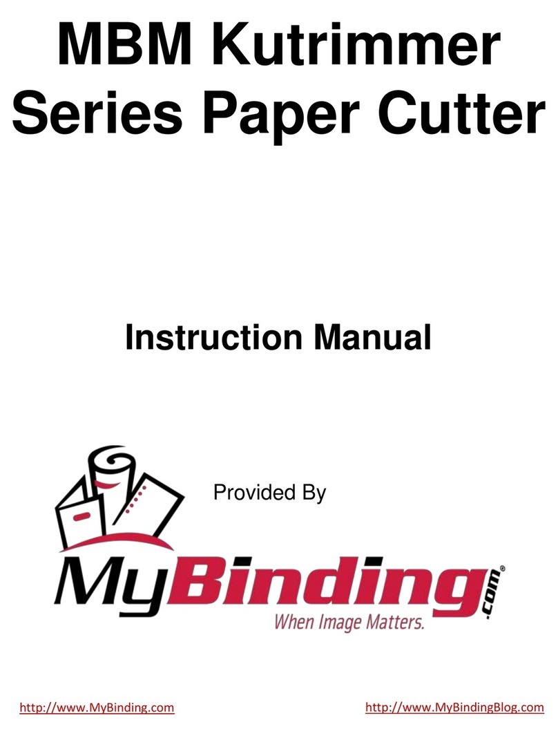 MyBinding MBM Kutrimmer Series User manual MyBinding MBM Kutrimmer Series User manual