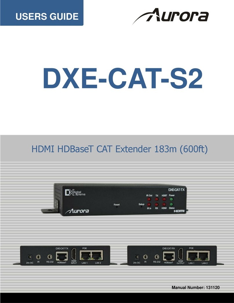 Aurora DXE-CAT-S2 user guide