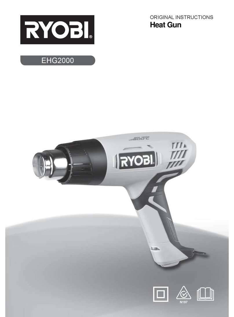 Ryobi EHG2000 Original instructions