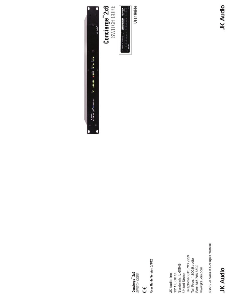 JK Audio Concierge 2x6 User manual