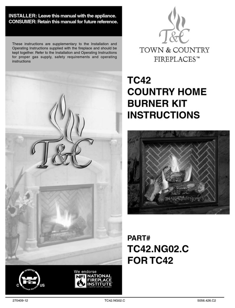 Town & Country Fireplaces TC42 instructions