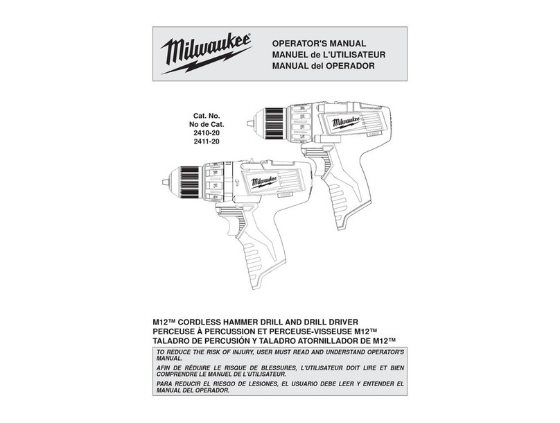 Milwaukee 2410-20 User manual