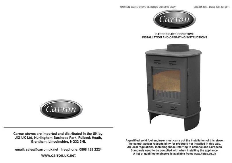 CARRON CARRON CAST IRON STOVE Installation and operating instructions