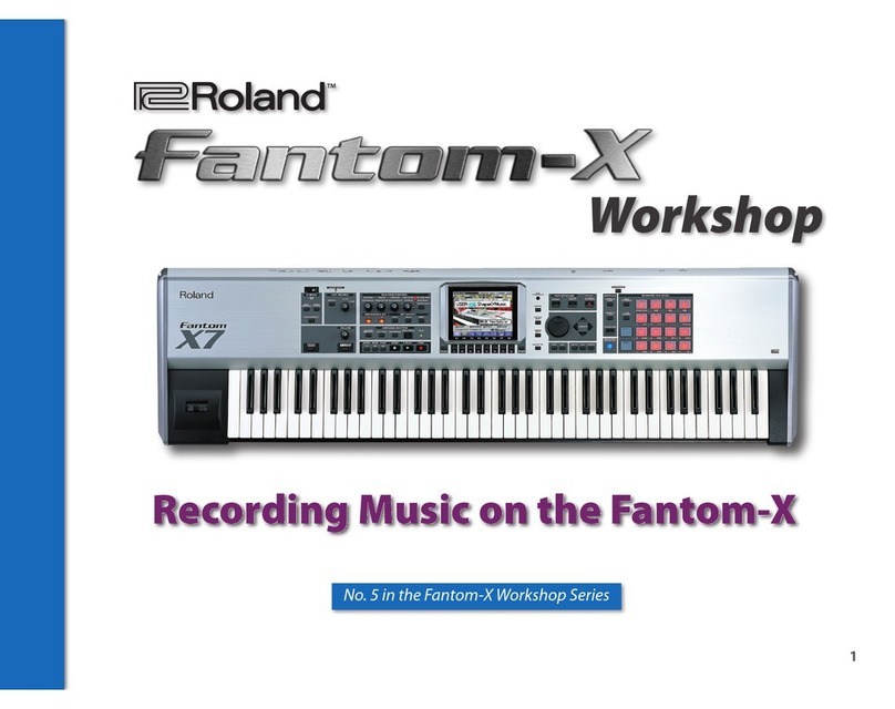 Roland Fantom-X user guide