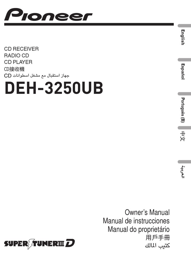 Pioneer Super Tuner IIID DEH-3250UB User manual