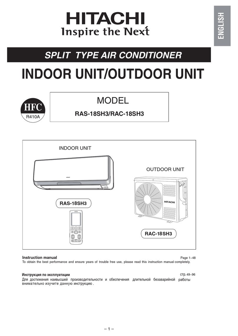 Hitachi RAS-18SH3 User manual