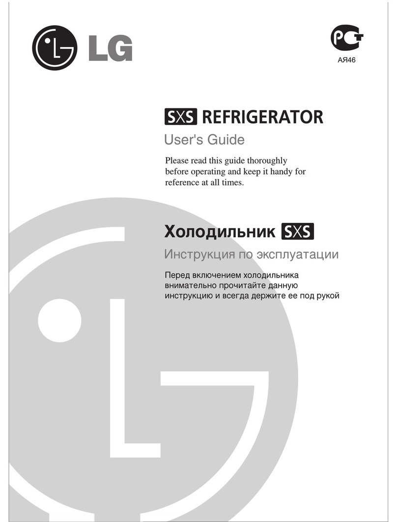 LG SXS Refrigerator user guide